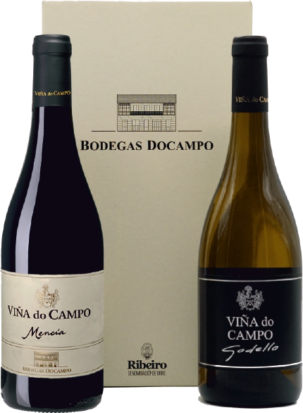 Estuche de 2 botellas: Selección - Viña do Campo Mencía y Viña do Campo Godello